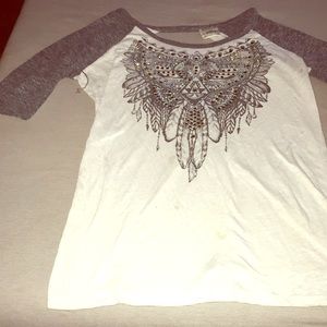 BKE open back shirt